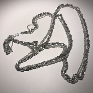 Vintage Germany 3 Strand aluminum necklace